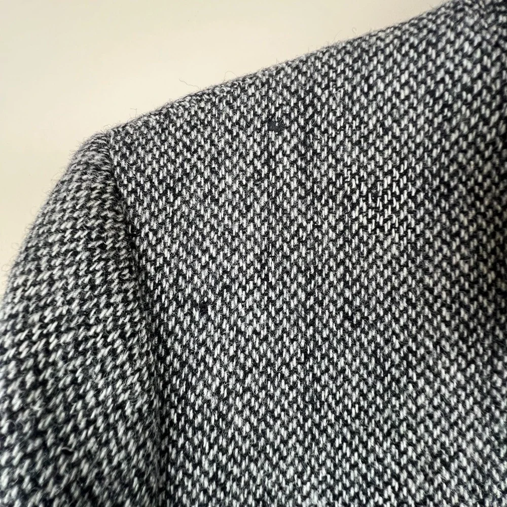 Lauren Ralph Lauren Wool Jacket Size 8 HerringboneTweed Career Preppy‎ Flaws